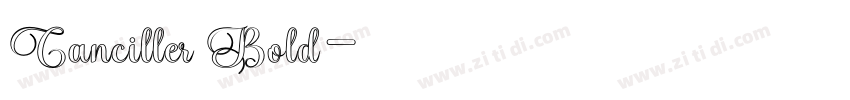 Canciller Bold字体转换